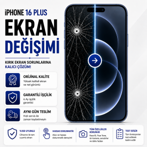 iphone 16plus ekran değişimi