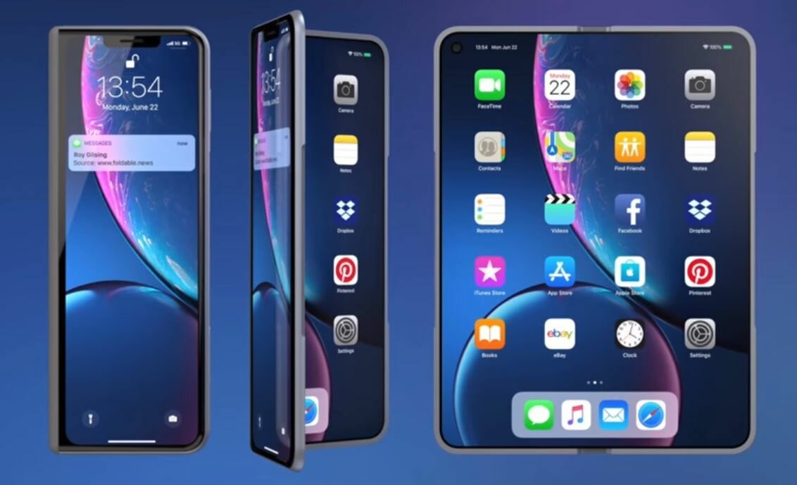 Katlanabilir ekranlı iPhone