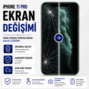 iphone 11 pro ekran değişimi
