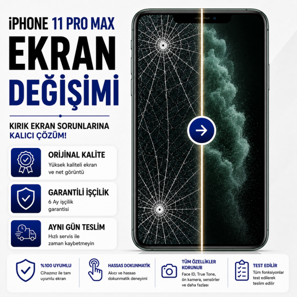 iphone 11 promax ekran değişimi