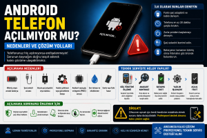 Android Telefon Açılmıyor mu? Nedenleri ve Çözüm Yolları